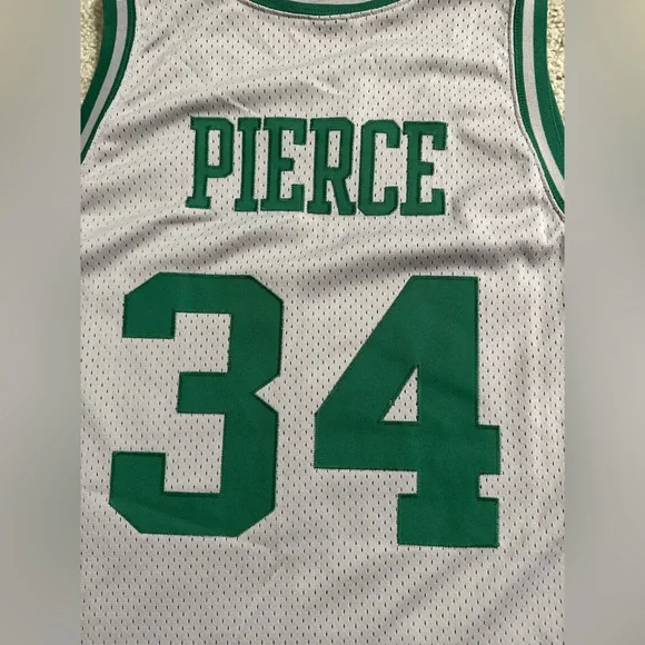 Men’s 2xl Nike Grey & Green Celtics Pierce #34 Basketball Jersey! Retro Color